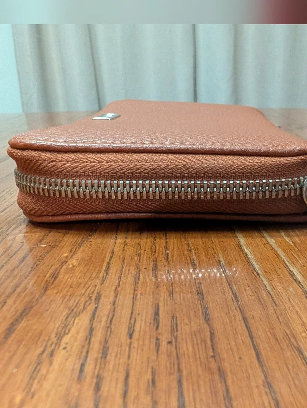 Thirty One Tan Zip-Around Leather Wallet NWOT